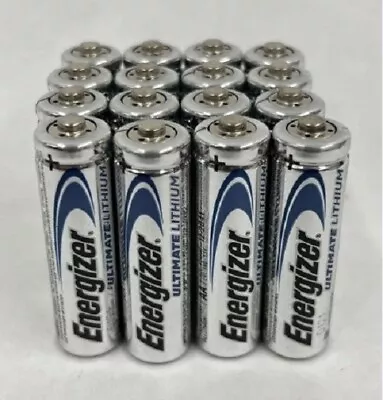 16 Qty Energizer AA L91 Long Life Ultimate Lithium L 91 1.5 V Battery  • $15