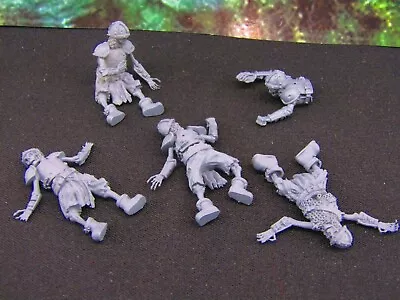 5pc Undead Skeletons Fallen Dead Warriors Soldiers Mini Miniatures 3D Printed • $19.99