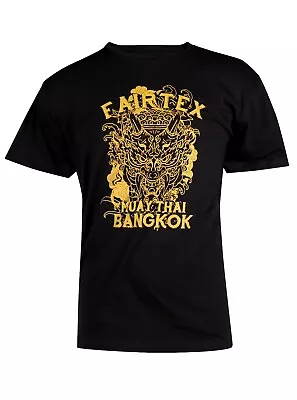 Fairtex Mens Women Kids Shirt Muay Thai MMA Khon Bangkok T-Shirt Black (X-Large) • $22