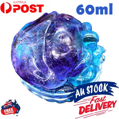 $11.98 • Buy 60ml Galaxy Slime Crystal Clear Clay Mud Soft Puzzle Stress Relievers DIY Toy AU
