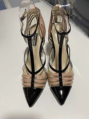 Nine West Black & Pink High Heel Shoes Size 7.5M • $50