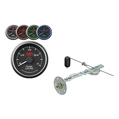 SAAS Fuel Level Gauge & Sender Unit 52mm/2  Black Muscle Series With Tank Sender • $116.99