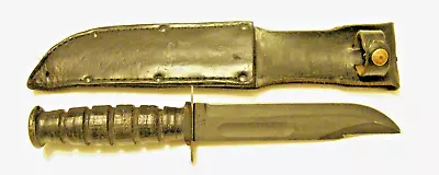 NR. MINT ONTARIO -- U.S. Vietnam Era Mk II Mark 2 Combat Knife + Lthr. Sheath • $10.50