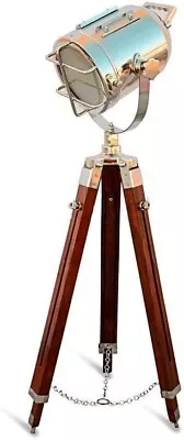 Vintage Nautical Collectible Spotlight Searchlight With Tripod Stand For Decor • $158.99