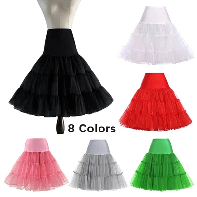 £6.20 • Buy 26  50s Retro Underskirt Swing Vintage Petticoat Fancy Net Skirt Tutu Pettiskirt