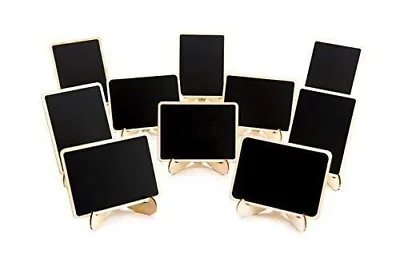 10 Pack Mini Chalkboards Signs With Easel Stand Small Rectangle Chalkboards • $10