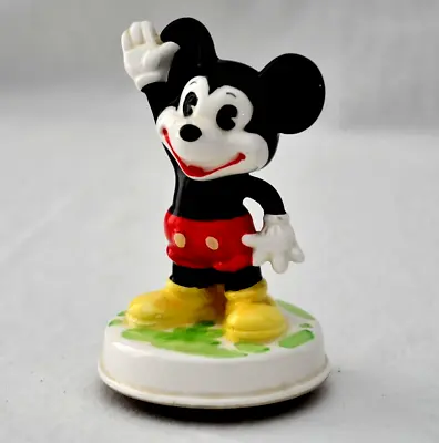 Walt Disney Schmid Mickey Mouse Club March Music Box With Rotating Mickey- WORKS • $10