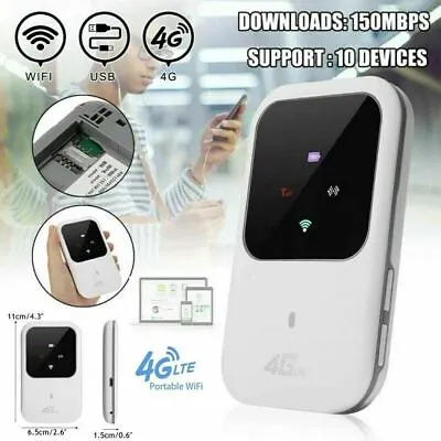 4G LTE Mobile Broadband Wireless Router Hotspot SIM Unlocked WiFi Modem US • $22.45