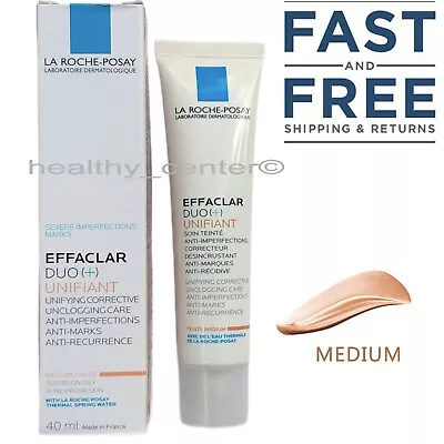 La Roche Posay EFFACLAR DUO + UNIFIANT TINTED MEDIUM COLOR 40ml EXP 07/26 • $25.99