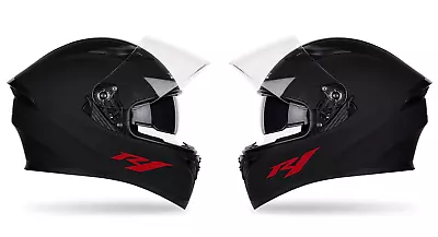 2x Yamaha R1 2015 Helmet Sticker Decal 120mm RED • $11.50