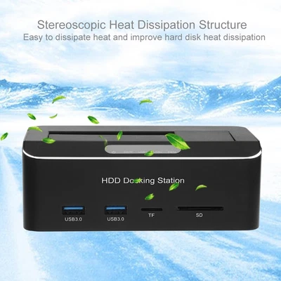 £34.97 • Buy USB3.0 To Hard Drive Docking Dock Station For 2.5'/3.5' HDD /TF