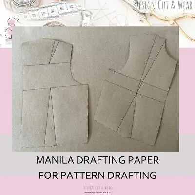 £5.99 • Buy Manila Drafting Paper - Ideal For Pattern Drafting - 90 Gsm - Durable Patterns