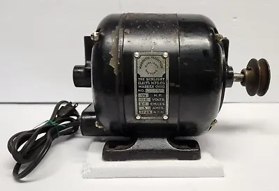 $92 • Buy Vtg 1920's SUNLIGHT Electric Motor 1/4 Hp, 110 V, 1725 RPM - Steam Punk - Tested
