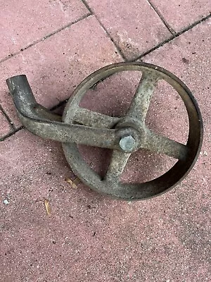 Vintage Cast Iron Swivel Wheel Industrial Caster Railroad Cart ———2.5 X 9.75 • $39