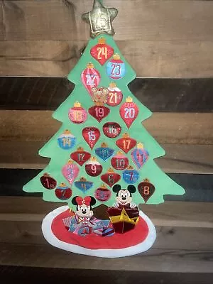 Disney Christmas Holiday Tree Advent Calendar Mickey & Minnie Presents Large • $26