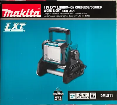 Makita DML811 18 Volt LXT Cordless/Corded Work Light NEW In Box • $169