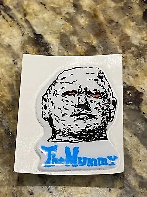 Vintage Halloween Monster Puffy Sticker The Mummy Gum Ball Machine Prize • $2