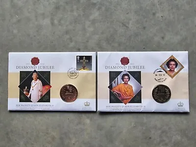 2011 HM Queen Elizabeth II Diamond Jubilee Commemorative Coin Covers • £6