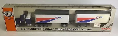 Con-Cor Herpa Tractor + 27’ Twin Trailer P.I.E. Truck #0004-001031 • $15.69