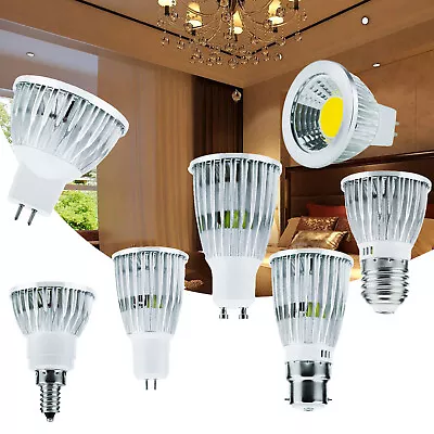 GU5.3 E27 E14 GU10 LED Spotlight Bulbs 3W 9W 15W COB Lamp Down Lights Dimmable • $3.10