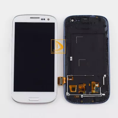 White For Samsung Galaxy S3 I9300 LCD Touch Screen Digitizer Assembly Frame #0# • $28.82