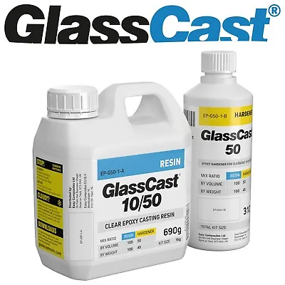 £23.95 • Buy Clear Epoxy Resin For River Tables Deep Casting & Art GlassCast 50  - 1KG Kit