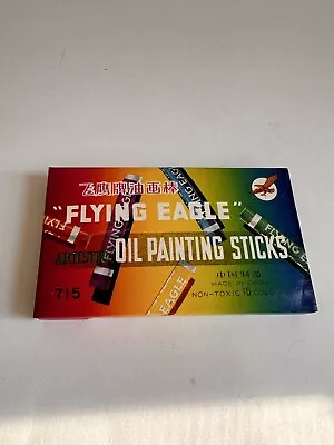 Vintage Art Flying Eagle Artistic Oil Painting Sticks • $10