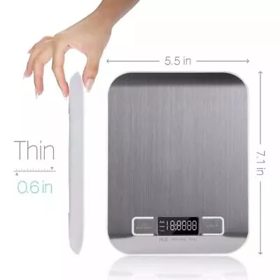 Digital Electronic Kitchen Food Diet Postal Scale Weight Balance 5KG / 1g 11lb • $8.63