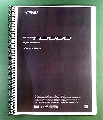 Yamaha PSR-A3000 Instruction Manual: 224 Pages & Protective Covers! • $54.08