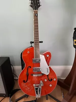 Gretsch G5420T Electromatic Hollow Body Bigsby Orange Signed By Billy Duffy • $600