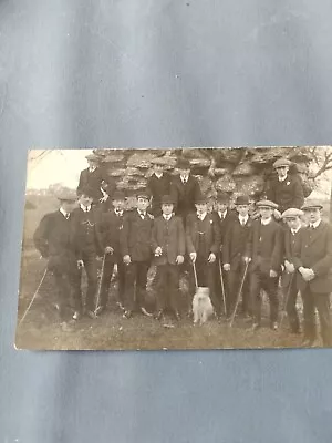 Postcard Social History Group Of Edwardian Gentlemen 1906 RP Original Condition  • £4.99