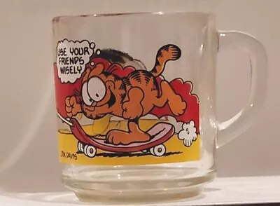 Vintage 1978 Garfield Characters McDonald's Glass Mugs By Jim Davis Made In USA • $10.50