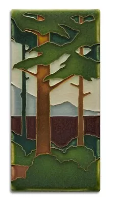 Motawi Tileworks 4x8 Pine Landscape : Spring Vertical • $75