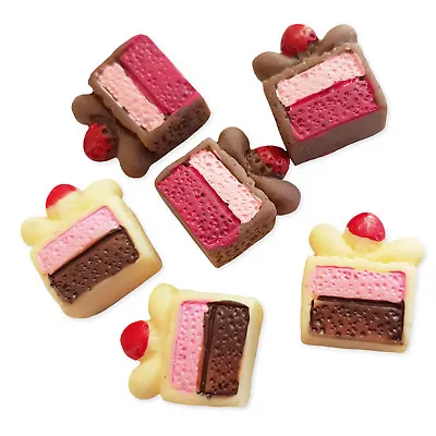 5pcs Raspberry Mousse Cake Kawaii Flatback Cabochons Embellishment Decoden Craft • £1.99