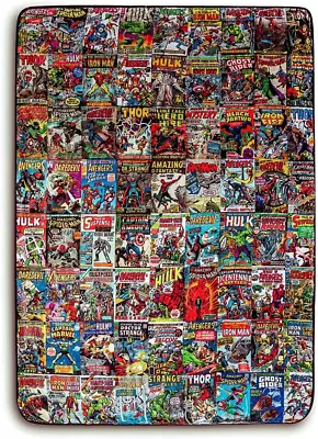 Marvel Comics Oversized Throw Blanket With Spider-Man Hulk &More 54 X 72 Inches • $117.99