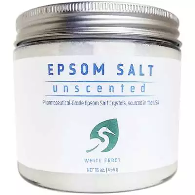 White Egret Epsom Salt - Unscented 16 Oz Salt • $17.32