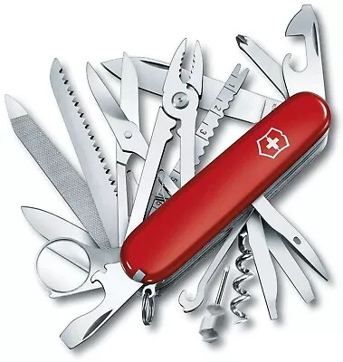 Victorinox Swiss Army Multi-Tool SwissChamp Pocket Knife Red 1.6795 • $72.23