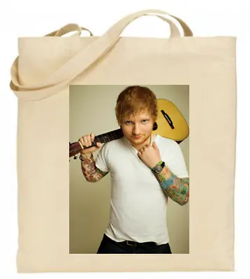 Shopper Tote Bag Cotton Canvas Cool Icon Stars Ed Sheeran Ideal Gift Present • £7.99