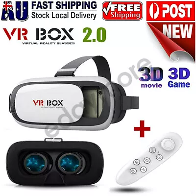 $28.98 • Buy 3D VR BOX Headset 2.0 Virtual Reality Glasses Goggles For Android Smartphone