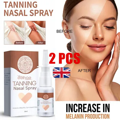 £6.59 • Buy 2PCS Bronze Mist Tanned Nasal Spray, Tanned Sunless Spray,Deep Tanned Dry Spray