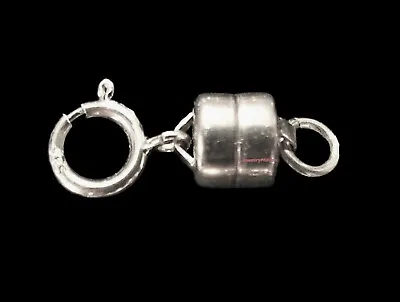 5.5mm 14k MAGNETIC CLASP Converter White Gold Chain Extender 6mm Spring Ring USA • $72.22