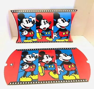 RETIRED The Disney Store Classic Mickey Mouse Movie Reels 2Pc 12”x9” Gift Box • $11.48