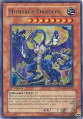 Yugioh! LP Montage Dragon - TDGS-EN014 - Ultra Rare - Unlimited Edition Lightly  • $4.35