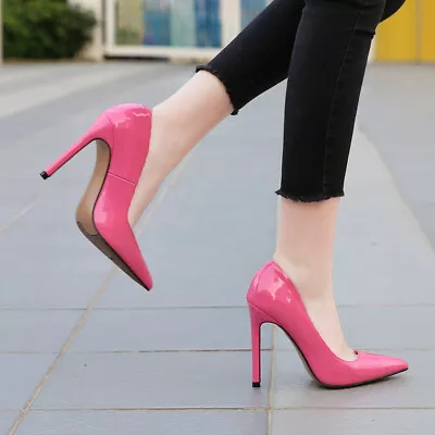 Lp000 Men's Pumps Drag Queen Pink Crossdresser High Heels Women Shoes Plus Size • £30.95