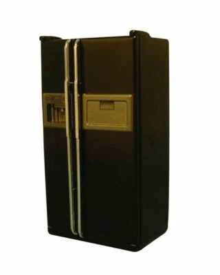 £18.95 • Buy 1/12 Streets Ahead Dolls House Black American Style Fridge/larder DF1007