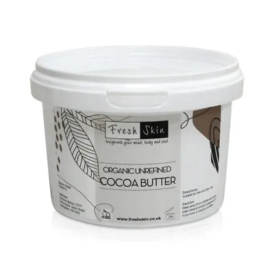 500g Organic Cocoa Butter - 100% Food Grade - Unrefined Raw Pure & Natural • £8.49