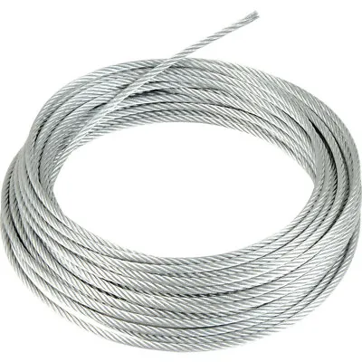 £249.90 • Buy GALVANIZED STEEL WIRE ROPE METAL CABLE 1mm 2mm 3mm 4mm 5mm 6mm 8mm 10mm 12mm