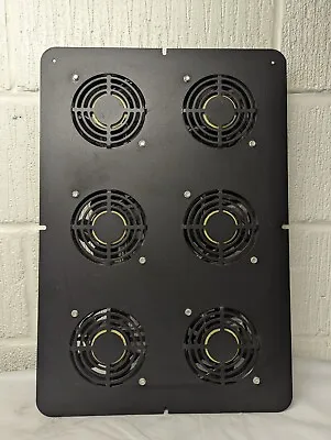 HP Black Server Cabinet Rack Cooling 6 Fan Roof Mount Tray 220V  257414-B21 • £329