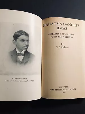 1930 - Mahatma Gandhi’s Ideas - Andrew’s - 1st Edition • $21