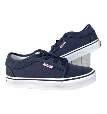 NEW Vans Skate Chukka Low Navy Blue Sneaker Shoe Size 1 Youth • £31.67